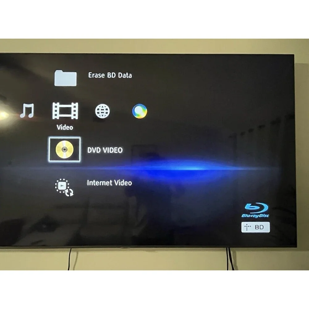 Sony BDP-S185 Blu-ray Disc DVD Player Full HD HDMI Black WORKING Cosmetic Crack